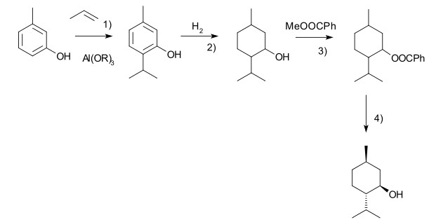 Menthol crystal